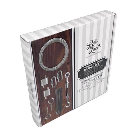 Belle Luci Belle Luci Holiday Bright Lights LED Patio Hardware String Light Hanging Kit Clear 0 in. 0 lights BLHRDSMST